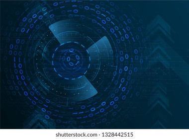 Abstract technology background. Futuristic interface element. Digital innovation concept for your design