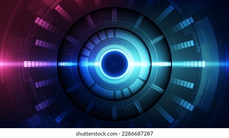 Abstract technology background. Futuristic interface. Graphic concept for your design