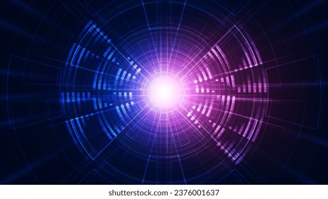 Abstract technology background. Futuristic interface. Vector illustration for your design