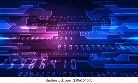 Abstract technology background. Futuristic interface. Vector illustration for your design