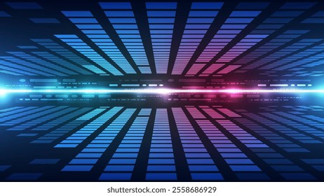 Abstract technology background. Futuristic technology interface. Vector illustration for your design