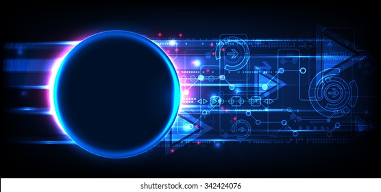 Abstract technology background. Futuristic style. Vector illustration