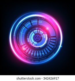 Abstract technology background. Futuristic style. Vector illustration