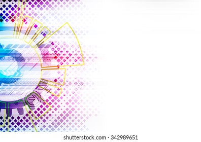 Abstract technology background. Futuristic style. Vector illustration