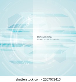 Abstract technology background   futuristic technological elements   glowing shapes Smart design for business ads Vector illustration