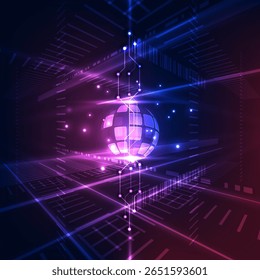 Fondo de tecnología Abstractas. Interfaz de usuario futurista. Ilustración vectorial para su diseño