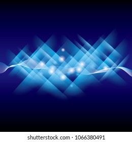Abstract technology background for geometrical graphic concept design, vector science background.