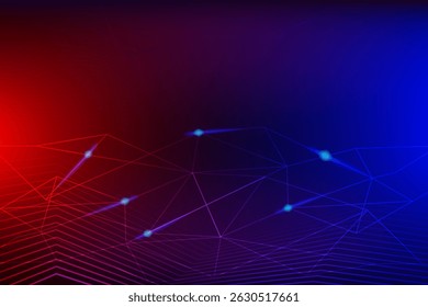 Abstract technology background with glowing blue rings and light particles. Ideal for digital and sci-fi designs.
