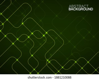 Abstract technology background with glowing communication lines. Vector illustration