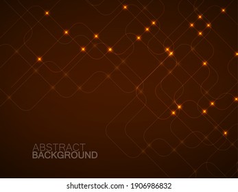 Abstract technology background with glowing communication lines. Futuristic design