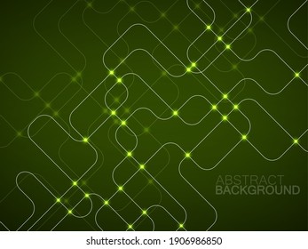 Abstract technology background with glowing communication lines. Futuristic design