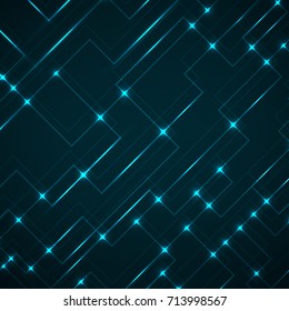 Abstract technology background of glowing connecting lines, vector illustration eps 10
