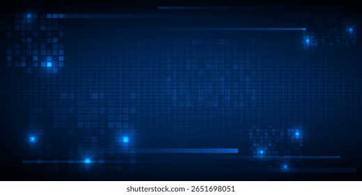 abstract technology background with glowing digital circuit lines.Futuristic technology concepts.	