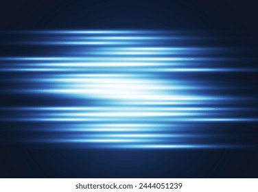 Abstract technology background with glowing lines, neon stripes. Vector illustration