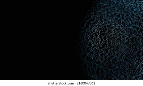 abstract technology background with glowing mesh