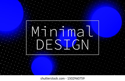 Abstract technology background. Glowing neon light balls. Colorful design. Space texture. Vector template. Futuristic modern abstract background.