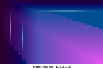 Abstract technology background gradient purple plate and blue bar  And blur