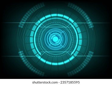 Abstract technology background with green Hi-tech communication concept, stock vector