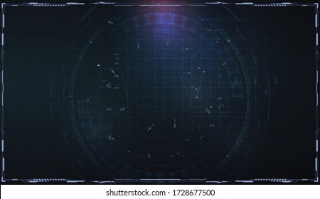 Abstract technology background. Grid for virtual technology futuristic user interface HUD. Abstract futuristic space background. Vector illustration