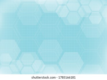 Abstract technology background with hexagon pattern. Medical and healthy concept. Can be used show your text. Vector illustration.