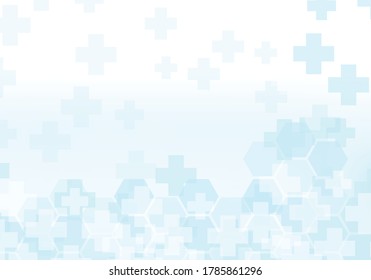 Abstract technology background with hexagon pattern. Medical and healthy concept. Can be used show your text. Vector illustration.