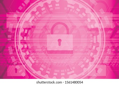 
abstract technology background with hexagons