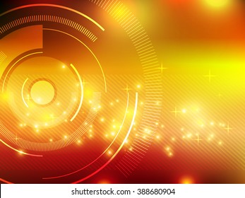 abstract technology background with hexagons