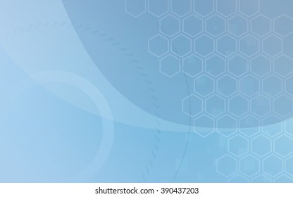 abstract technology background with hexagons