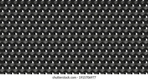 Resumen Fondo tecnológico con hexágonos. Ilustración vectorial moderna