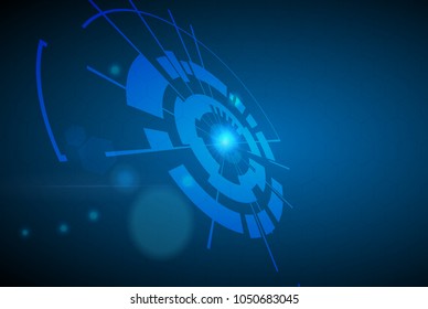 abstract technology background with hexagons , Vector abstract background shows the innovation of technology and technology concepts. Can be applied to your businesses.