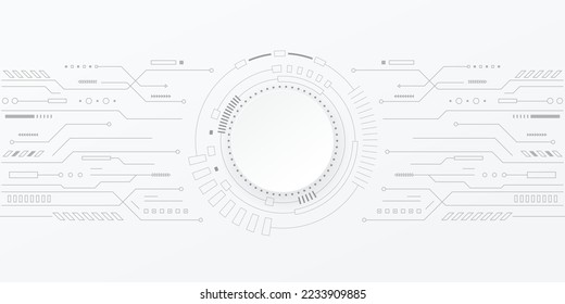 Abstract technology background. Hi tech digital and communication concept. Vector background design with circuit line. Vector illustration.