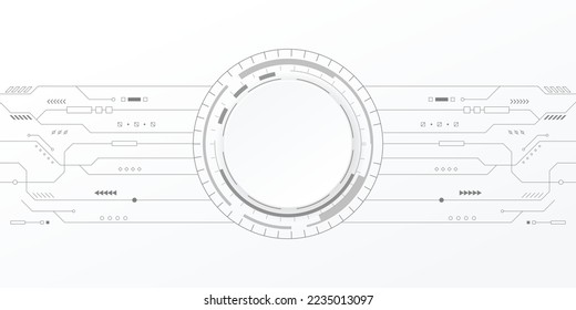 Resumen de los antecedentes tecnológicos. Su concepto de tecnología digital y comunicación. Diseño de fondo vectorial con línea de circuito. Ilustración vectorial.