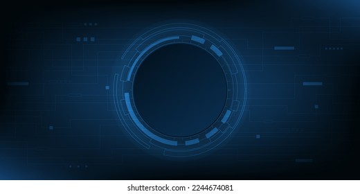 Abstract technology background. Hi tech digital and communication concept. Vector background design with circuit line. Vector illustration.