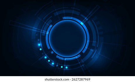 Resumo fundo tecnológico, conceito de comunicação de alta tecnologia, inovação digital futurista