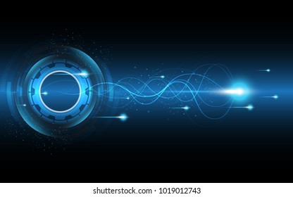 Abstract technology background Hi-tech communication concept innovation background vector illustration