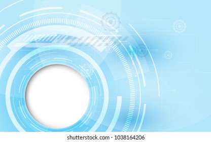 Abstract technology background Hi-tech communication concept innovation background vector illustration