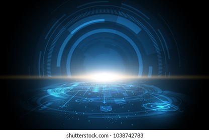 Abstract technology background Hi-tech communication concept innovation background vector illustration