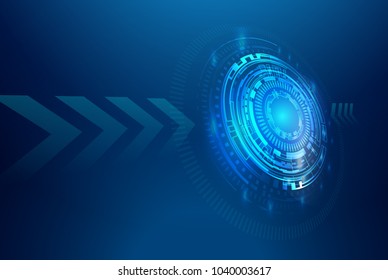 Abstract technology background Hi-tech communication concept innovation background vector illustration