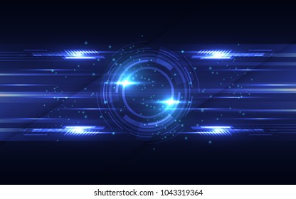 Antecedentes de tecnología abstracta Ilustración vectorial del concepto de comunicación de alta tecnología