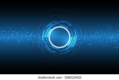 Antecedentes de tecnología abstracta Ilustración vectorial del concepto de comunicación de alta tecnología
