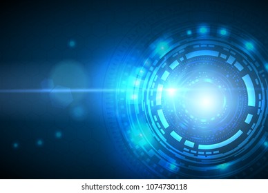 Abstract technology background Hi-tech communication concept futuristic digital innovation background vector illustration