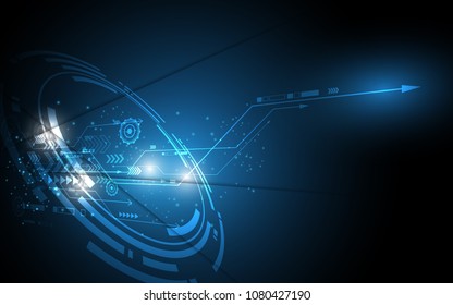 Abstract technology background Hi-tech communication concept innovation background vector illustration
