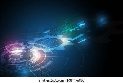 Abstract technology background Hi-tech communication concept innovation background vector illustration
