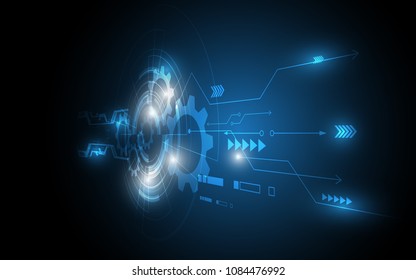 Abstract technology background Hi-tech communication concept innovation background vector illustration
