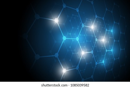 Abstract technology background Hi-tech communication concept innovation background vector illustration
