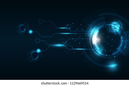 Abstract technology background Hi-tech communication concept innovation background vector illustration

