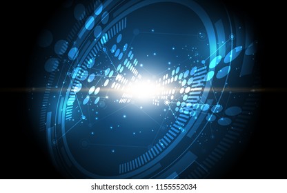 Abstract technology background Hi-tech communication concept innovation background vector illustration
