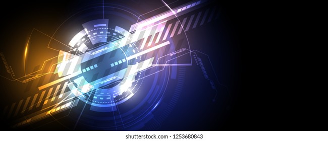Abstract technology background Hi-tech communication concept innovation background vector illustration
