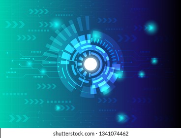 Abstract technology background Hi-tech communication concept innovation background vector illustration.