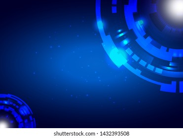 Abstract technology background Hi-tech communication concept futuristic digital innovation background vector illustration